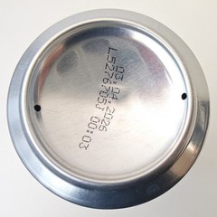 Empty 2025 Union Premium Unfiltered Beer can; 500 ml/16.9 fl oz; Slovenia BOTTOM