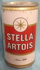 Stella Artois Beer Can – Holland – Steel – .33 L – 11.5 UK Oz @1970’s