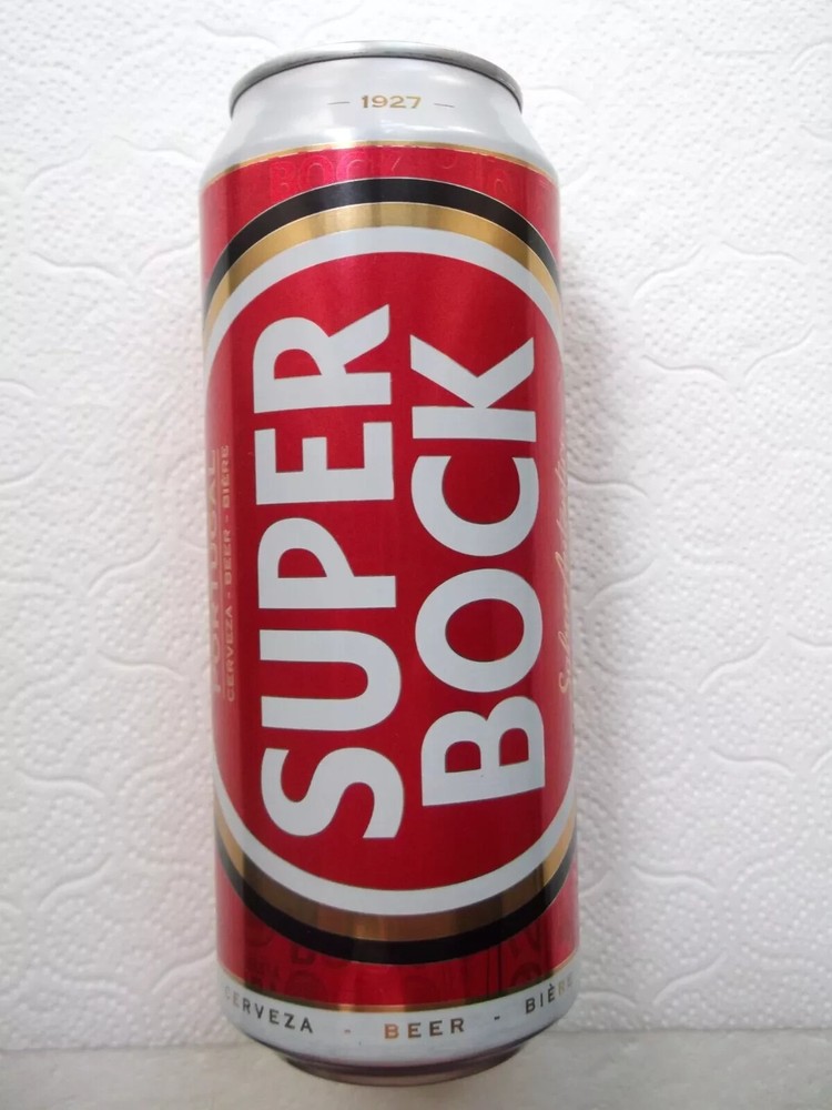 SUPER BOCK from PORTUGAL 2024 empty beer can 500ml top opened