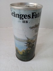 GRANGES FATOL II B Beer Can 16 oz Steel Pull Tab Scenic Set Can SWEDEN 1970s
