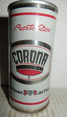 CORONA Cerveza Straight Steel Beer can from PUERTO RICO (295ml) Empty !!