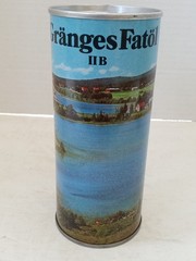 GRANGES FATOL IIB Beer Can 16 oz Steel Pull Tab Scenic Set Can SWEDEN 1970s