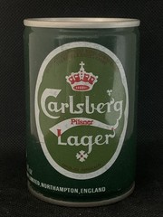 Vintage Beer Can Carlsberg Pilsner Lager Empty 9.68 Fl Oz Brewed in England