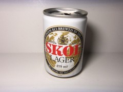SKOL LAGER ALUMINUM BEER CAN (275 ml /4″ TALL) VINTAGE (1998) EMPTY