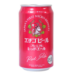 ECHIGO BEER RED ALE 350ml BEER JAPAN JAPANESE EMPTY CAN #72