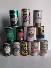 Vintage Imported Beer Cans Lot of 12 Germany Japan Brazil