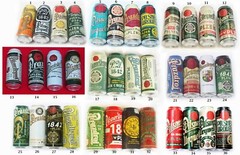 Pilsner Urquell Beer Cans. Limited edition. COMPLETE SET of 36. Empty. USA. 0.5L