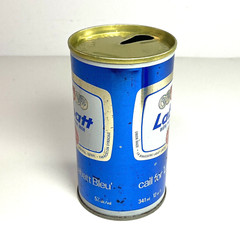 Rare LABATT No “S” Pilsner Blue Empty 12oz Beer Can – Steel Pull Tab Wide Seam