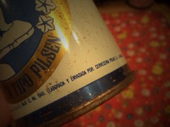 POLAR 0.33 L STEEL STRAIGHT EDGE BEER CAN CERVERA TIPO PILSEN MADE IN VENEZUELA