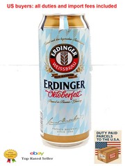 Erdinger Oktoberfest Empty Beer Can 500ml Germany 2025 Bottom Open Collectible