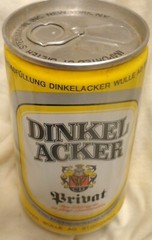 Dinkel Acker Export Beer Can – Germany – 33 cl – 11 Oz @1976 – NY Import Stamp