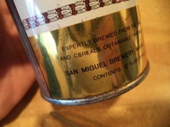 SAN MIGUEL 12 OZ STRAIGHT EDGE STEEL BEER CAN SAN MIGUEL BREWERY PHILIPPINES