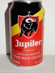 J. DOKU Football Soccer JUPILER Beer Can from BELGIUM (355ml) Empty Beercan !!