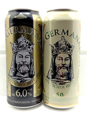 Empty Beer Cans GERMANARICH Obolon 500 ml. Ukraine 2020-2021 Bottom Open! 🇺🇦