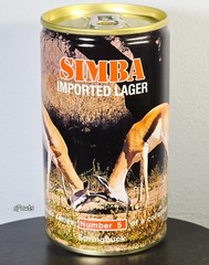 SIMBA #5 SPRINGBUCK LION AFRICAN WILDLIFE BEER CAN GAME BUCK DEER HUNT ANTELOPE