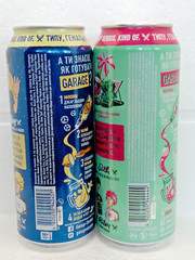 Empty Beer Cans GARAGE Seth and Riley’s 480 ml Ukraine 2025 Bottom Open Set of 2