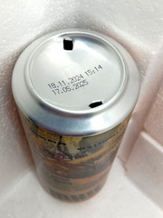 Empty Beer Can HONEY LESHCH /Bream/ 500 ml. Ukraine 2024 Bottom Open