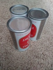 3 VINTAGE OLAND EXPORT ALE STRAIGHT STEEL PULL TAB CANADIAN EMPTY BEER CANS