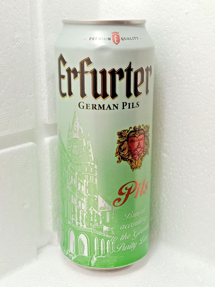 Empty Beer Can ERFURTER 500 ml. Germany 2021 Top Open!