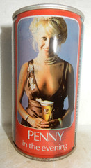 TENNENT’S GIRL PENNY Steel Beer can from SCOTLAND (333ml) Soft Flat Top
