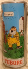 Tuborg Cartoon Beer Can Denmark – 4.5 cl – 16 Oz @1970’s
