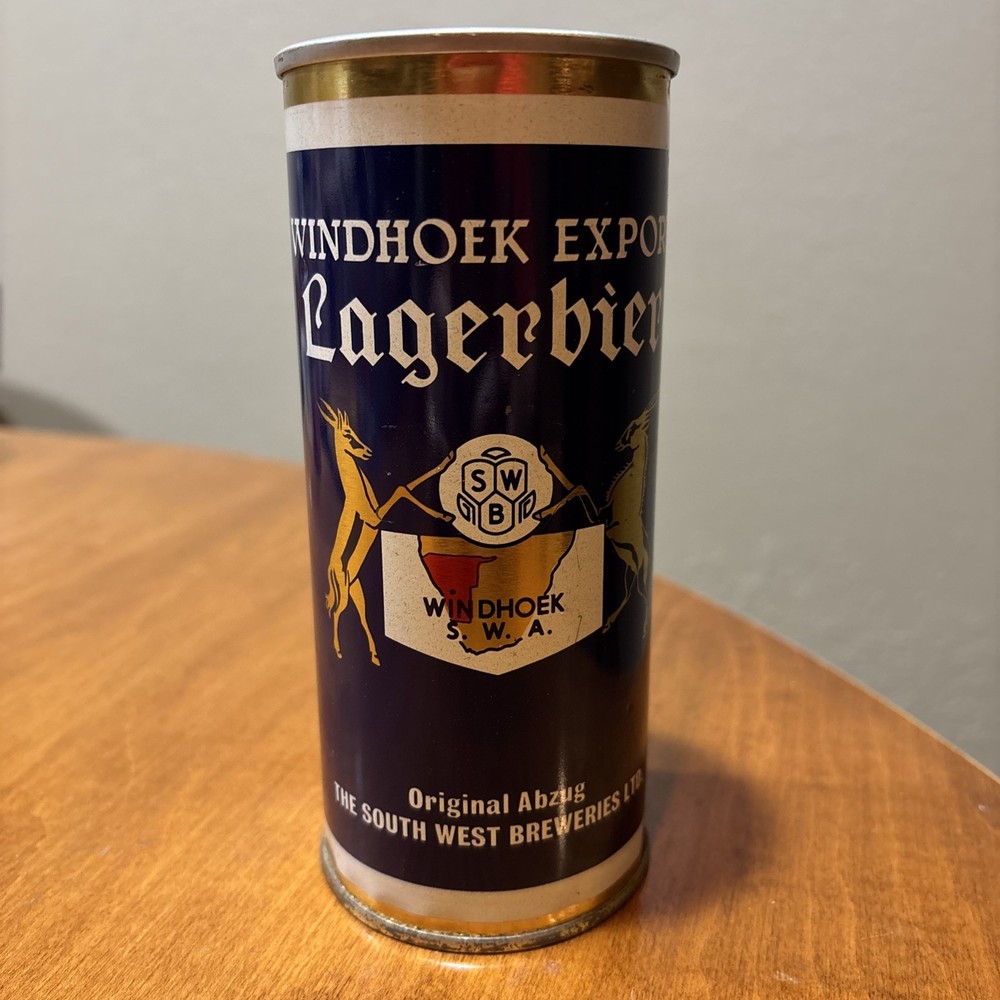 Windhoek Lagerbier Beer Can – South Africa – Steel – 450 ml – 16 Oz @1970’s