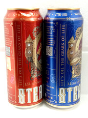Empty Beer Cans STEAM BREW 500 ml. Germany 2022 Top Open! – 2 pcs.