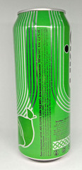 Empty Beer Can UKIE Lounge Lime & Mint 500 ml. Ukraine 2023 Bottom open! 🇺🇦