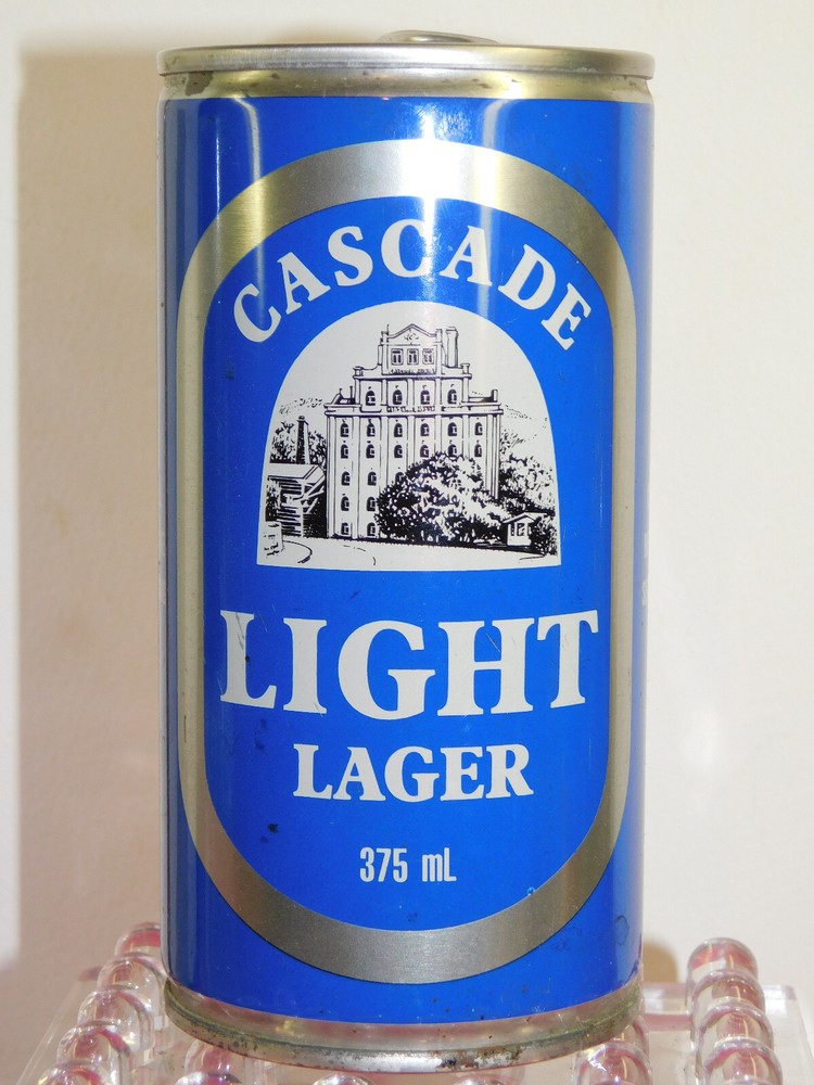 Vintage Beer Can “Cascade Light Lager” Tasmania nice Rare 375ml Beer Can