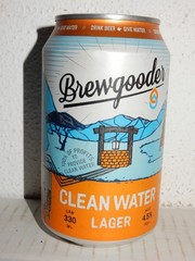 BREWGOODER CLEAN WATER Beer can from UNITED KINGDOM (330ml) Empty Beercan !!