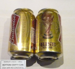 EMPTY – BUDWEISER BEER can SINGAPORE FIFA World Cup Brazil 2014 Asia Collect SG