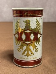 Tres Equis Clara La Cerveza de Lujo Moctezuma 12oz Steel Pull Tab Can Vtg 1970s