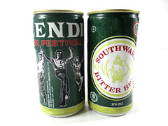 Southwark Bitter Beer Cans Glendi Greek Festival Barton Oval 375ml Top Open