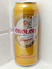 OBOLON Premium Empty Beer Can 500ml Ukraine Export 2021 Top Open Collectible