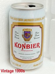 KONBIER Vintage Empty Beer Can 330ml Slovakia 1994 Top Open Collectible