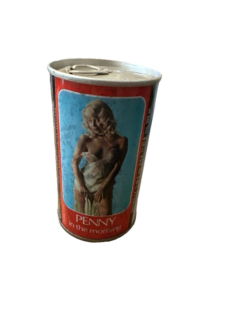 1960s TENNENT’S Girl Lager Beer Can PENNY Fashion Pinup Girl 12oz Tab Top