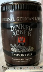 IMPORTED 5 LITER DINKEL ACKER MINI BEER KEG GERMAN GERMANY EMPTY CAN