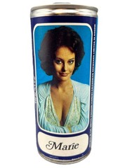 Tennent’s Girls Lager Beer Marie Paper Label Can 15.5oz Closed Top Bottom Opened