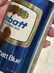 Rare LABATT Pilsner Blue Empty 12oz Beer Can – Steel Pull Tab Intact Wide Seam