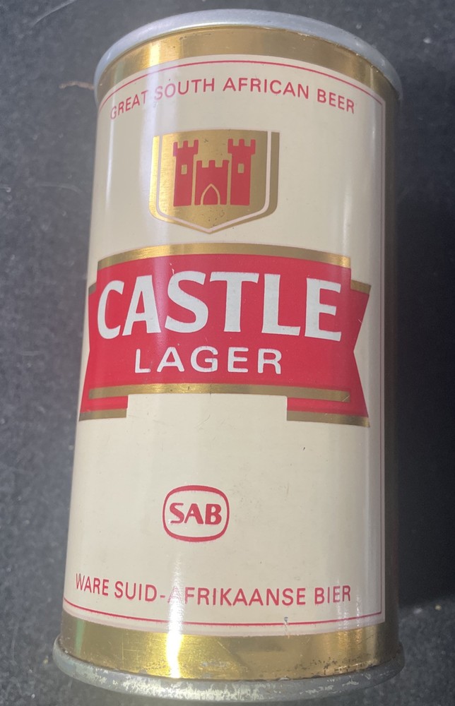 Castle Lager Steel Beer Can VTG 80s Empty Ware Suid Afrikaanse Bier South Africa