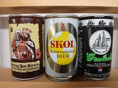 International Beer Cans, Heineken, Grolsch , Hertog, Skol