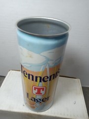 Tennent’s tennents lager test beer can Christy / Scotland scarce Empty #2