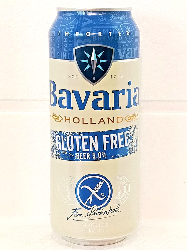 BAVARIA Gluten Free Empty Beer Can 500ml Netherlands 2025 Bottom Open