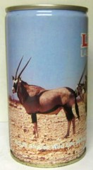 LION LAGER BEER #10 GEMSBUCK South African Wild Life Series 340ml cs CAN Ohlsson