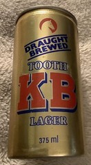 TOOTH KB LAGER DRAUGHT BREWED TAA AIRBUS 375ml BEER CAN AUSTRALIA