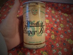 WINDHOEK LAGER BIER 340ML STRAIGHT EDGE STEEL CAN WINDHOEK S.W.A. NAMIBIA