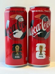 Empty coca cola 2026 FIFA World Cup limited Can JAPAN 500ml 2cans Japanese
