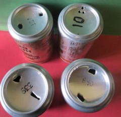 4 MILWAUKEE Harley Davidson Motorcycle Empty Beer Can HUBER BREWING MONROE WI