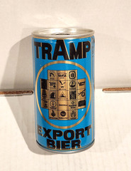 Tramp Export Beer 12oz pull-tab beer can Dortmunder Hansa Brewery, Germany