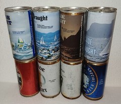 EMPTY Nice set 8 Australian beer cans from Cascade Draught SSteel 370ml